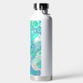 Minze Green und Blue Fluid Art Trinkflasche (links)