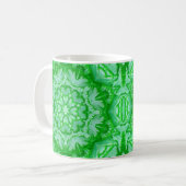 Minze Green und Emerald Viktorianisch Floral Kaffeetasse (Vorderseite Links)