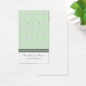 Minze Green und Grau Herringbone Earring Cards (Schreibtisch)