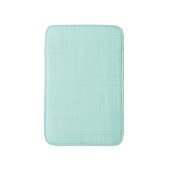Minze Green und White Polka Dot Bath Mat Badematte (Vorderseite Vertikal)