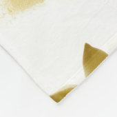 Minze Green White Gold Rose Floral Fleecedecke (Ecke)