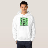 Minze grün, Farbe Hoodie (Vorne ganz)