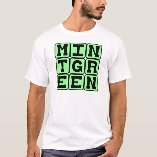 Minze grün, Farbe T-Shirt (Vorderseite)