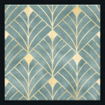 Minze Grün, Gold, Art-Deco-Muster, Vintag, Retro, Fotodruck<br><div class="desc">Minze Grün, Gold, Art-Deco-Muster, Vintag, Retro, Metallische glänzende Deko-FanmusterArt-Deko, wunderschönes, Vintages Muster, elegant, schick, Retro-Muster, Gold, Fan-Muster, Art-Nouveau, Metallic Vintage Muster, klassisch, klassisch, trendig, luxuriös, glänzend, modern, digital</div>