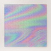 Minze grün rosa Iridescent Rainbow Ombre Puzzle (Vertikal)