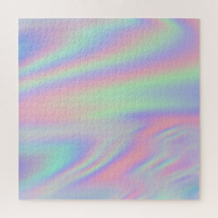 Minze grün rosa Iridescent Rainbow Ombre Puzzle