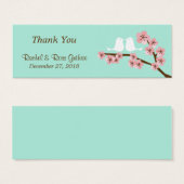 Minze Grün & Rosa Kirschblossom Moderne Hochzeit (Vorne & Hinten)