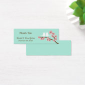 Minze Grün & Rosa Kirschblossom Moderne Hochzeit (Schreibtisch)