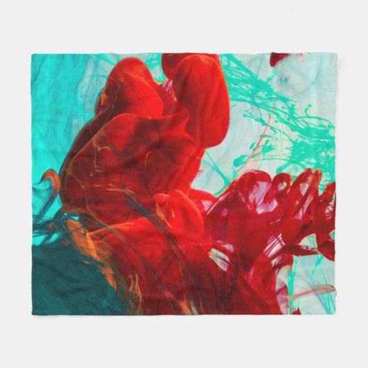 Minze grün & rot fleecedecke (Vorderseite (Horizontal))