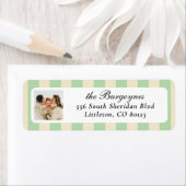 Minze, grün und cremefarbene senkrechte Streifen F (Insitu)