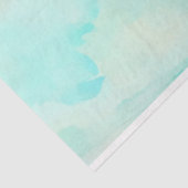 Minze grün und Persimmon rosa gewitterter Damast Seidenpapier (Ausschnitt)