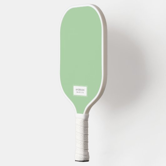 Minze, grün und weiß pickleball schläger (Links)