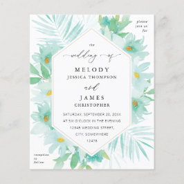 Minze Grünblütenhochzeit Flyer