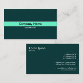 Minze grüne Band - Dunkelgrün Visitenkarte (Vorne/Hinten)