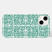 Minze grüne Blättermuster Case-Mate iPhone Hülle (Rückseite (Horizontal))