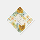 Minze grüne Blumengarten Wildblume Frühjahrsfest Serviette (Ecke)