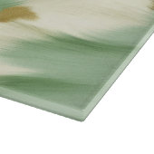 Minze grüne Creme Gold Cowhid Schneidebrett (Ecke)