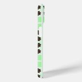 Minze, grüne Creme und Schokolade-Steppmuster Case-Mate iPhone Hülle (Rückseite / Rechts)