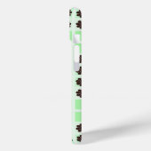 Minze, grüne Creme und Schokolade-Steppmuster Case-Mate iPhone Hülle (Rückseite / Links)