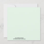 Minze, grüne Creme und Schokolade-Steppmuster Karte (Rückseite)