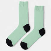 Minze grüne Crew Socken für Frauen (Linkes Detail)