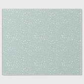 Minze, grüne Dalmatiner, Dalmatiner Punkte, gepunk Geschenkpapier (Flach)