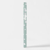 Minze, grüne Dalmatiner, Dalmatiner Punkte, gepunk iPhone Hülle (Linke Seite)