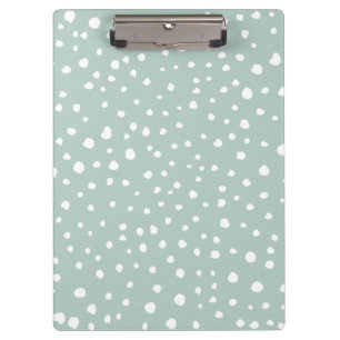 Minze, grüne Dalmatiner, Dalmatiner Punkte, gepunk Klemmbrett