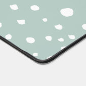 Minze, grüne Dalmatiner, Dalmatiner Punkte, gepunk Schreibtischunterlage (Ecke)