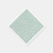 Minze, grüne Dalmatiner, Dalmatiner Punkte, gepunk Serviette (Ecke)