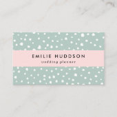 Minze, grüne Dalmatiner, Dalmatiner Punkte, gepunk Visitenkarte (Vorderseite)