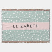 Minze grüne Dalmatiner Punkte, Punkte, Ihr Name Decke (Vorderseite)
