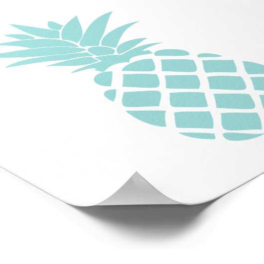 Minze, grüne Dekorationsform Poster (Ecke)