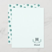 Minze grüne Eukalyptus Branches Letter Monogram (Vorne/Hinten)