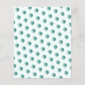 Minze grüne Eukalyptus Branches Letter Monogram (Rückseite)