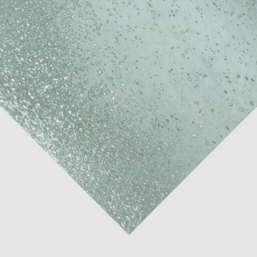 Minze grüne Glitzer auf glänzendem Hintergrund Seidenpapier (Ausschnitt)