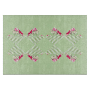 Minze grüne Imitate Patchwork Glasschneider Schneidebrett