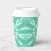 Minze grüne Imitate tüllen Design Pappbecher (Rechts)