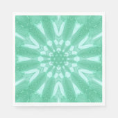 Minze grüne Imitate tüllen Design Serviette (Vorderseite)