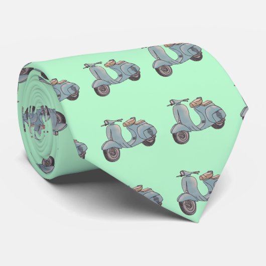 Minze Grüne Krawatte (Gerollt)