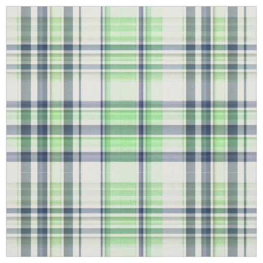 Minze grüne Marine mit Preppy Madras Style Kariert Stoff (Muster)