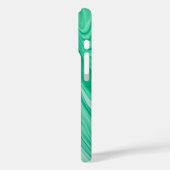 Minze grüne Marmorflüsse - Abstraktes Fließmuster Case-Mate iPhone Hülle (Rückseite / Links)