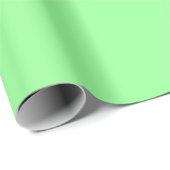 Minze grüne Matte Wrapping Paper Geschenkpapier (Rolleneckpunkt)