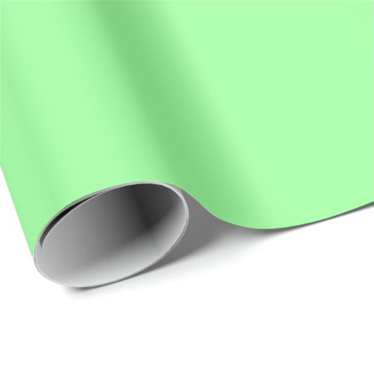 Minze grüne Matte Wrapping Paper Geschenkpapier (Rolleneckpunkt)