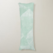 Minze grüne minimale geometrische Textur Seitenschläferkissen (Vorderseite Vertikal)