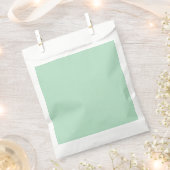Minze Grüne Minimalistische Gastgeschenk-Taschen Geschenktütchen (Ausgeschnitten)