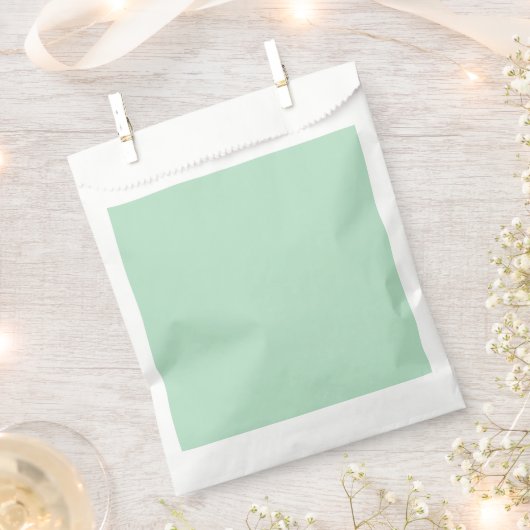Minze Grüne Minimalistische Gastgeschenk-Taschen Geschenktütchen (Ausgeschnitten)