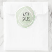 Minze grüne Öltropfen Essenzielles Öl-Handwerk-Eti Runder Aufkleber (Tasche)