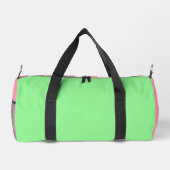 Minze grüne Pink-weiße Polka-Dots-Monogramm Duffle Bag (Rückseite)