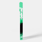 Minze grüne schwarze Grafik Case-Mate iPhone Hülle (Rückseite / Links)